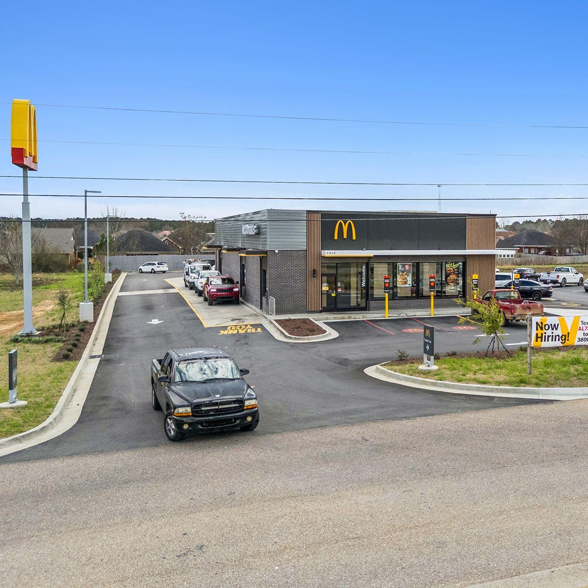 20-year absolute NNN McDonald's ground lease featuring 10% rental increases every 5 years.